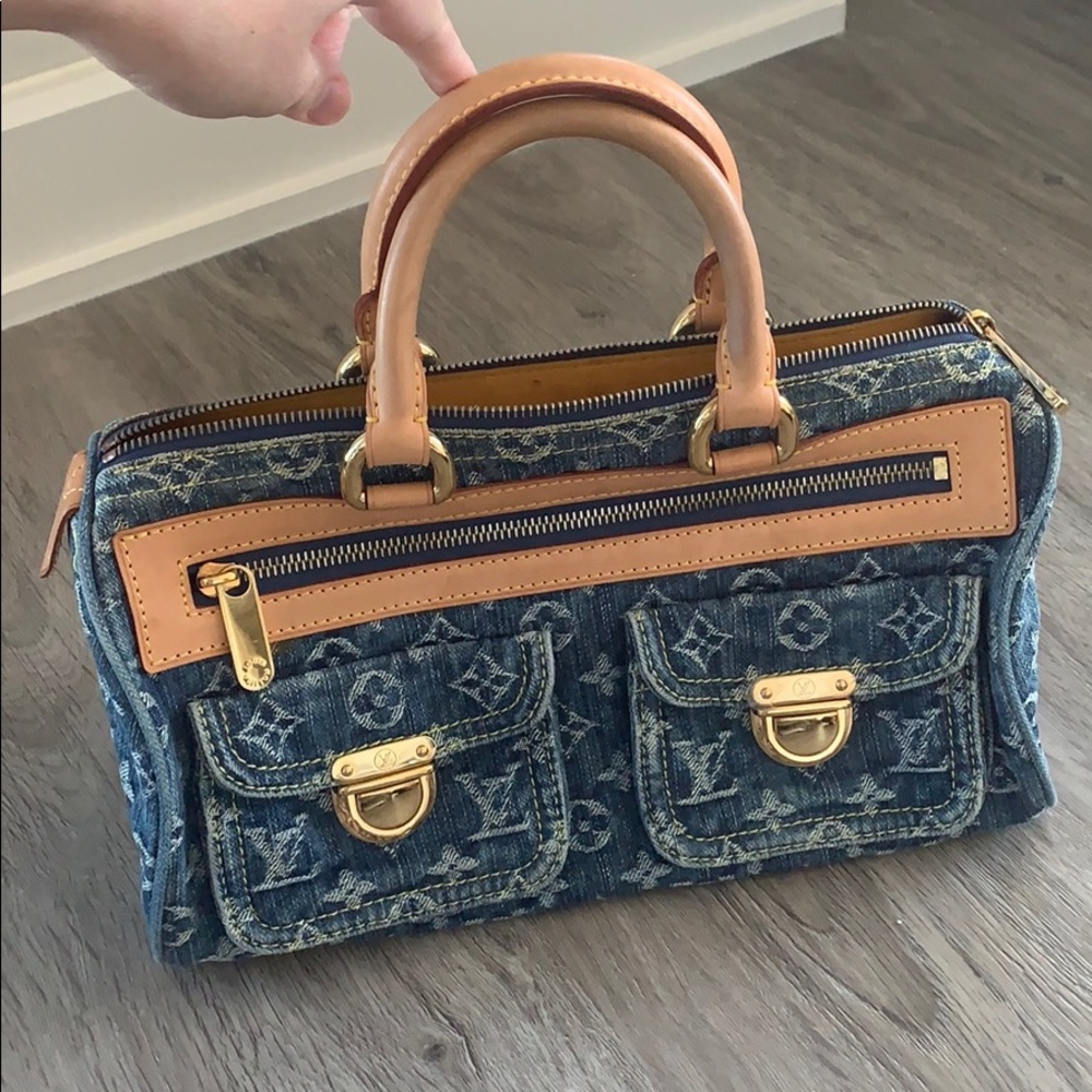 Louis Vuitton Monogram Denim Neo Speedy Satchel